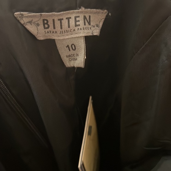 NWT🌷BITTEN BY SARAH JESSICA PARKER🌷 black cotton fully lined sundress - Picture 6 of 9